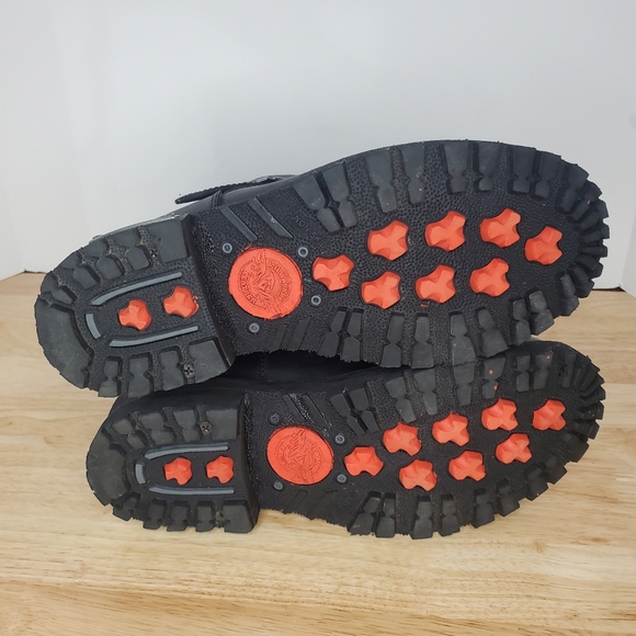 Milwaukee Leather Mens Black 11-Inch Classic Engineer Motorcycle Boots Sz 8 EEE - Picture 9 of 10